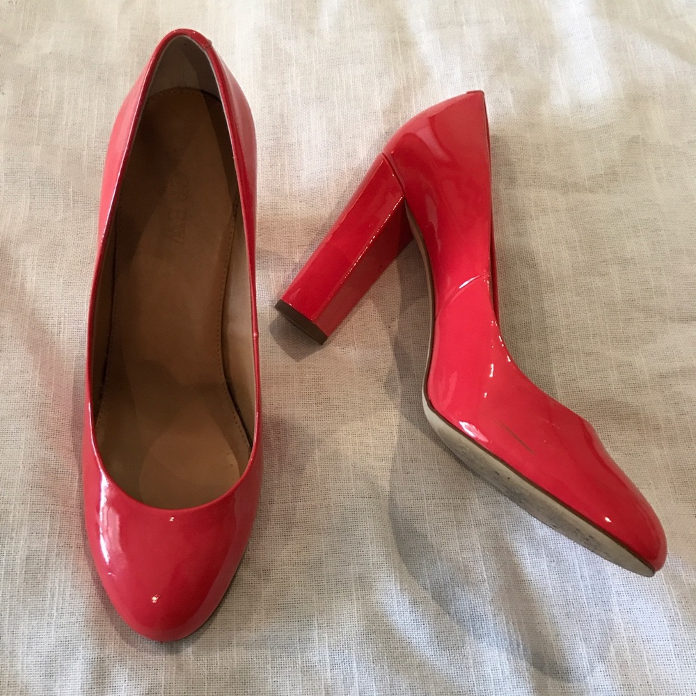 Hot pink J Crew Heels Size 8